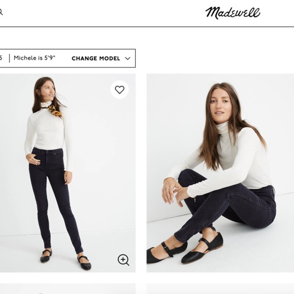 Black Madewell High Rise Skinny Jeans